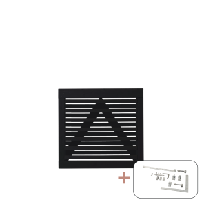 Osaka Enkeltlge inkl. beslag - 100×93 cm