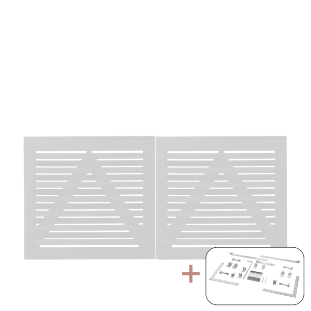 Osaka Dobbeltlge inkl. beslag - 200&times;93 cm