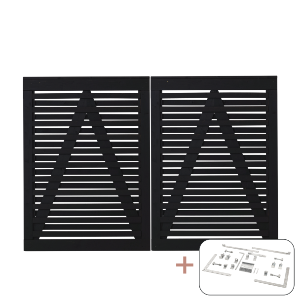 Osaka Dobbeltlge inkl. beslag - 200&times;136 cm