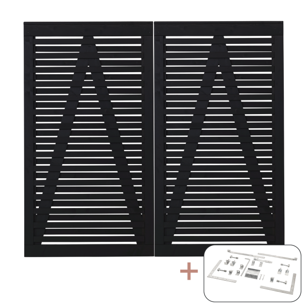 Osaka Dobbeltlge inkl. beslag - 200&times;180 cm