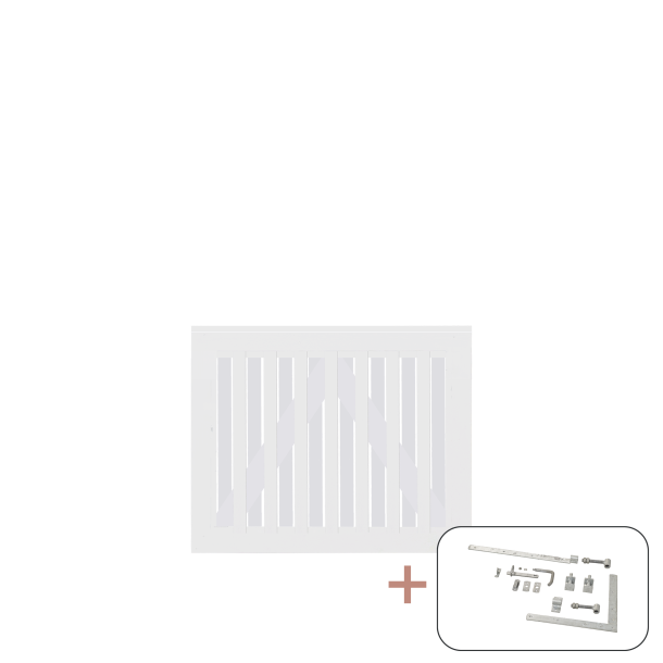 Nagano Enkeltlge inkl. beslag - 100&times;80 cm