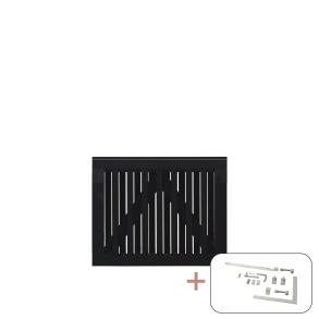 Nagano Enkeltlge inkl. beslag - 100×80 cm