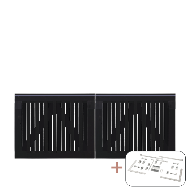 Nagano Dobbeltlge inkl. beslag - 200&times;80 cm