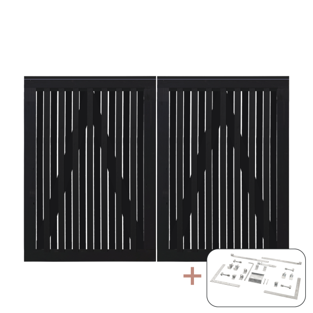 Nagano Dobbeltlge inkl. beslag - 200&times;140 cm