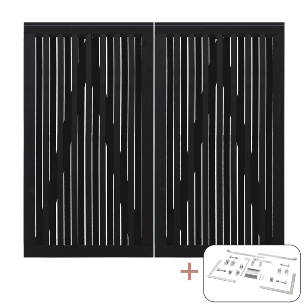 Nagano Dobbeltlge inkl. beslag - 200&times;180 cm