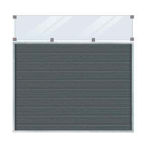 Artura Komposithegn m/klart glas - 180×175 cm