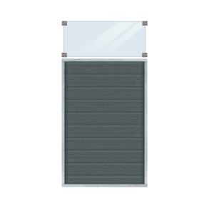 Artura Komposithegn m/klart glas - 90×175 cm