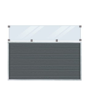 Artura Komposithegn m/klart glas - 180×135 cm