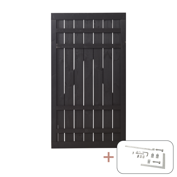 Rustik Enkeltlge inkl. beslag - 100&times;180 cm