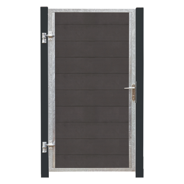 Plus Futura Kompositlge VI 99&times;180 cm + 16 cm grsorte stlstolper