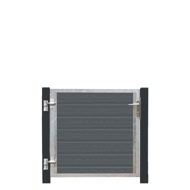 Plus Artura Kompositlge Venstre 99&times;95 cm + 16 cm grsorte stolper