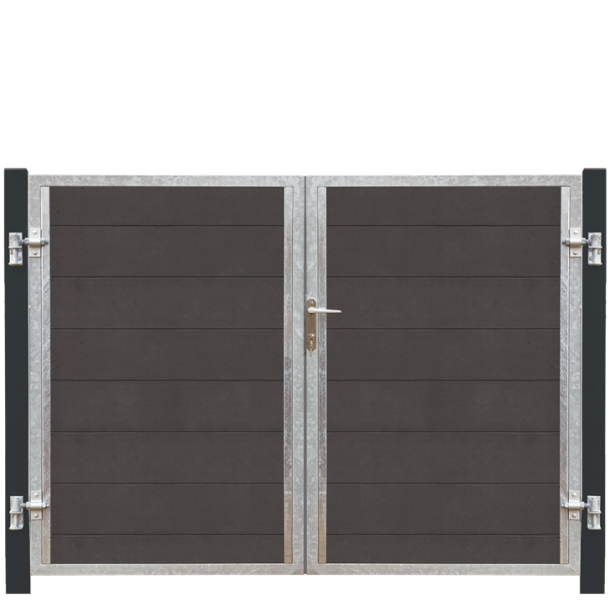 Plus Futura Dobbeltlge HI 197&times;145 cm + 16 cm grsorte stlstolper