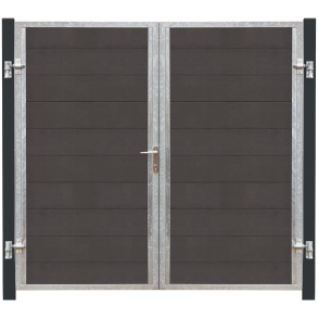 Plus Futura Dobbeltlge VI 197×180 cm + 16 cm grsorte stlstolper