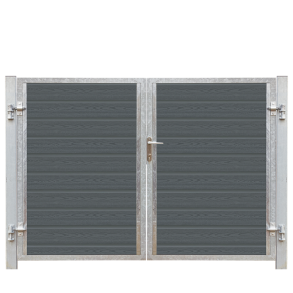 Plus Artura Dobbeltlge HI 197×135 cm + 16 cm galvaniserede stlstolper