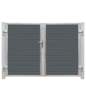 Plus Artura Dobbeltlge VI 197×135 cm + 16 cm galvaniserede stlstolper