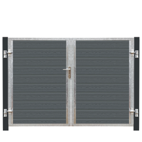 Plus Artura Dobbeltlge VI 197×135 cm + 16 cm grsort stolper