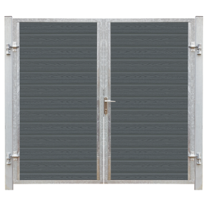 Plus Artura Dobbeltlge HI 197×175 cm + 16 cm galvaniserede stlstolper