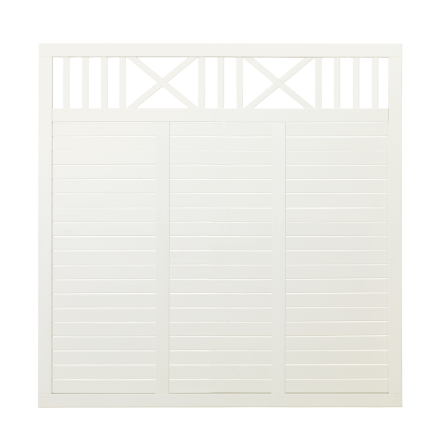 Plus Nostalgi Hegn 180x180 cm Fungicid beh. grundmalet hvid to gange