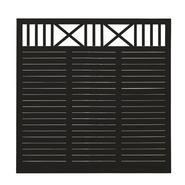 Plus Nostalgi Hegn 180x180 cm Fungicid beh. grundmalet sort