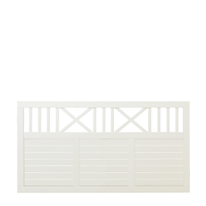 Plus Nostalgi Hegn 180x 95 cm Fungicid beh. grundmalet hvid to gange