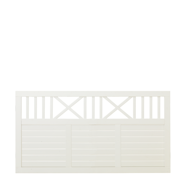 Plus Nostalgi Hegn 180x 95 cm Fungicid beh. grundmalet hvid to gange