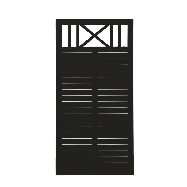 Plus Nostalgi Hegn 90x180 cm Fungicid beh. grundmalet sort