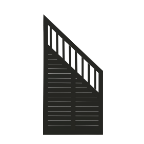 Plus Nostalgi Skr-element 90x180/95 cm Fungicid beh. grundmalet sort