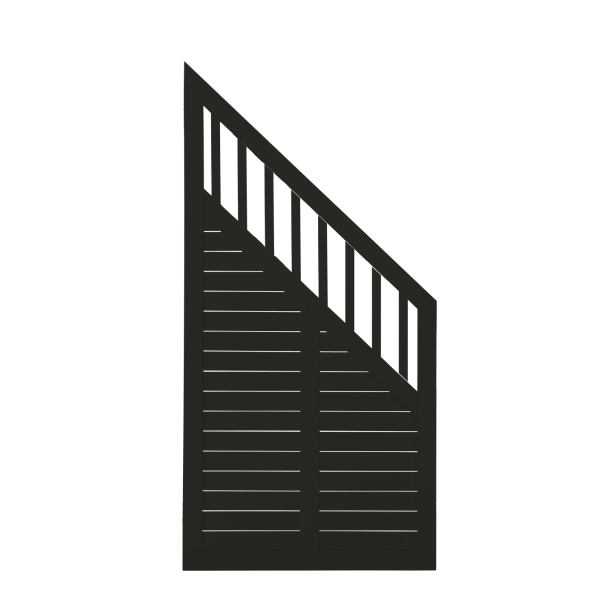 Plus Nostalgi Skr-element 90x180/95 cm Fungicid beh. grundmalet sort