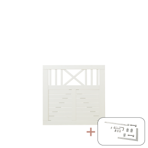 Nostalgi Enkeltlge inkl. beslag - 100×95 cm