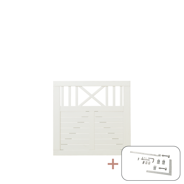 Nostalgi Enkeltlge inkl. beslag - 100&times;95 cm