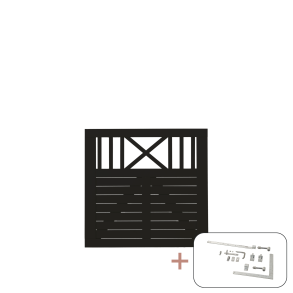 Nostalgi Enkeltlge inkl. beslag - 100×95 cm