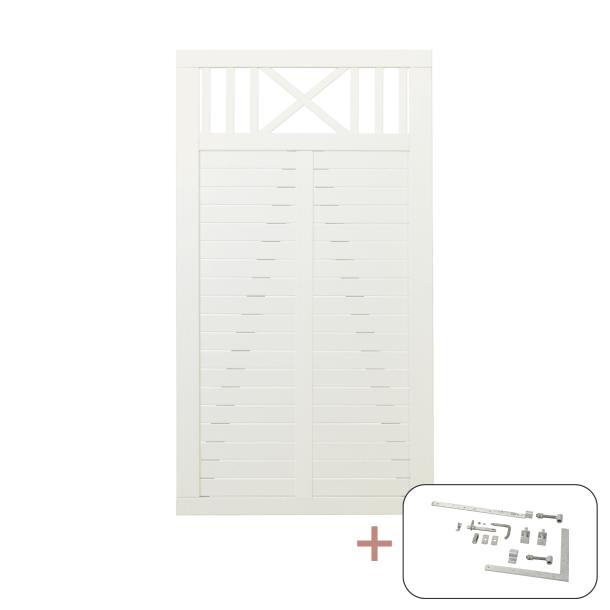 Nostalgi Enkeltlge inkl. beslag - 100&times;180 cm