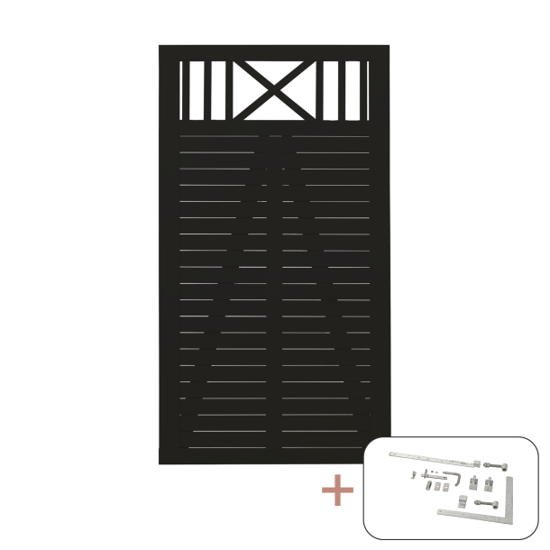 Nostalgi Enkeltlge inkl. beslag - 100&times;180 cm