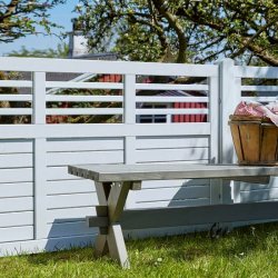 Plus Decora Hegn  180x 95 cm Fungicid beh. grundmalet hvid to gange