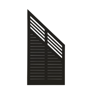 Plus Decora Skr-element 90x180/95 cm Fungicid beh. grundmalet sort