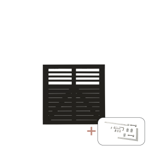 Decora Enkeltlge inkl. beslag - 100×95 cm