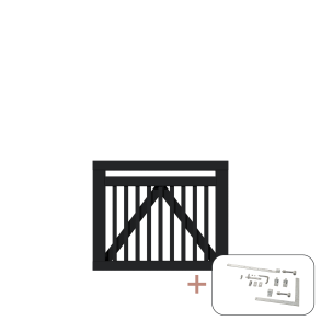 Linea Enkeltlge inkl. beslag - 100×80 cm