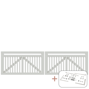 Linea Dobbeltlge inkl. beslag - 300×80 cm