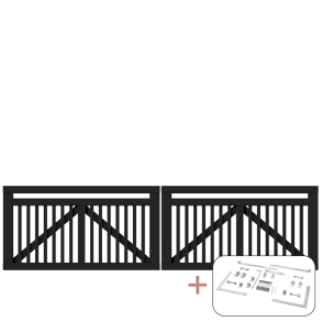 Linea Dobbeltlge inkl. beslag - 300×80 cm