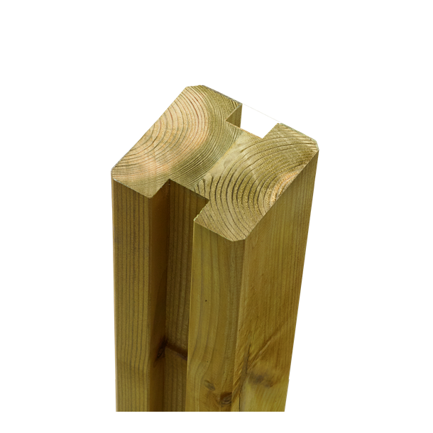 Plus Omlimet profilstolpe m/2 spor 9&times;9&times;188 cm