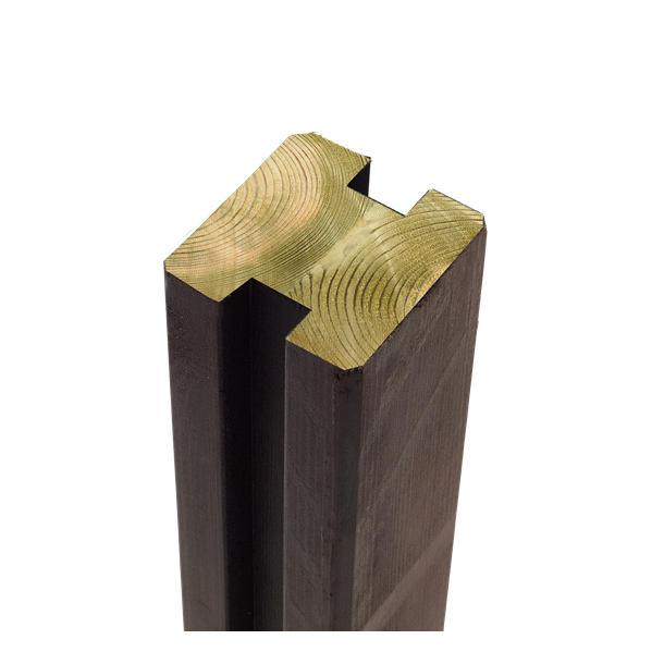 Plus Omlimet profilstolpe m/2 spor 9&times;9&times;188 cm