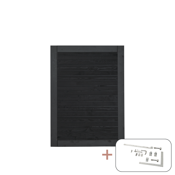 PLUS Plank Enkeltlge inkl. beslag - 100&times;125 cm