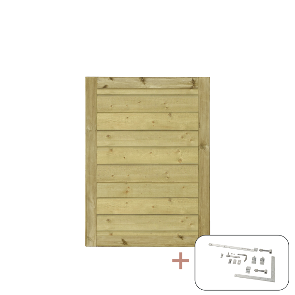 PLUS Klink Enkeltlge inkl. beslag - 100&times;125 cm