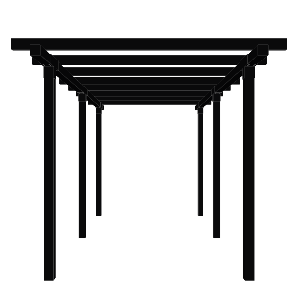 Pergola Dobbelt - 2 moduler