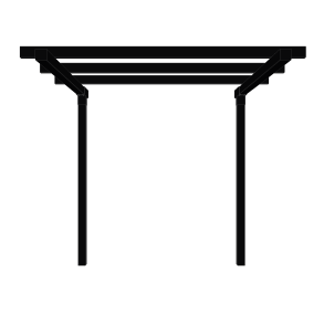 Pergola Dobbelt - Forlngermodul