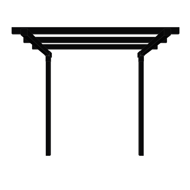 Pergola Dobbelt - Forlngermodul
