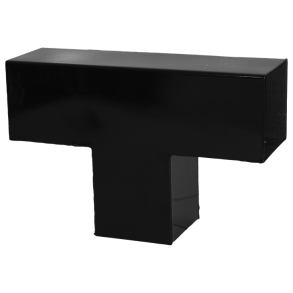 Plus Cubic forlngerbeslag enkelt, til 9x9 cm stolper - Sort