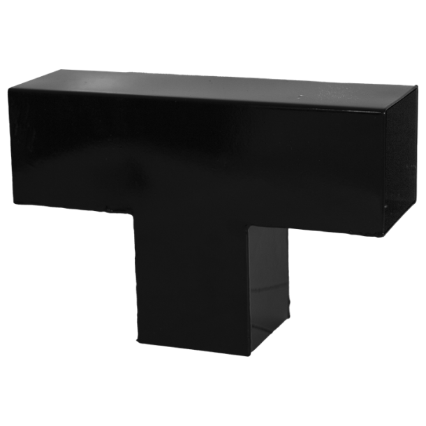Plus Cubic forlngerbeslag enkelt, til 9x9 cm stolper - Sort