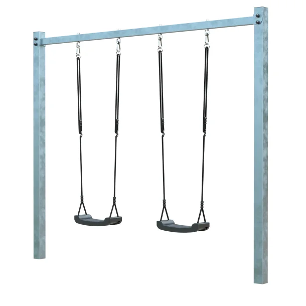 Gyngestativ m/2 grsorte gyngesder - varmgalvaniseret stl