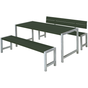 Plankest m/1 rygln - 186 cm - Grn